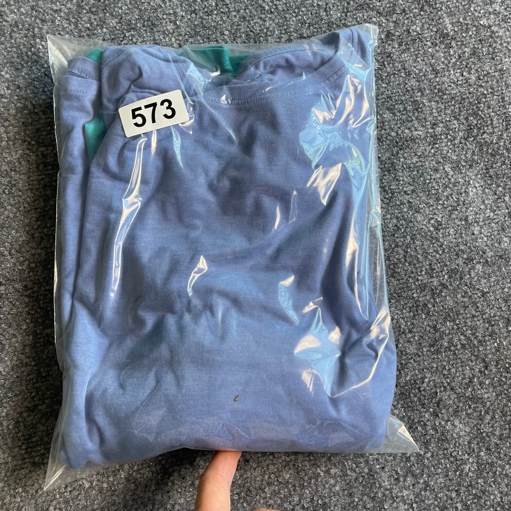 Apt 9 Mens Premier Flex Long Sleeve Tee Shirt Bundle 2 Pack Teal Blue Large L - Picture 9 of 9